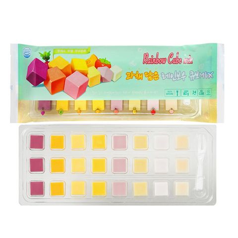[레인보우큐브] 과채담은 치즈 믹스 80g x 2팩 (팩당 24입)