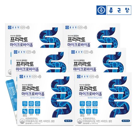 종근당 프리락토 마이크로바이옴  30포 6박스 / 신바이오틱스 모유유래유산균