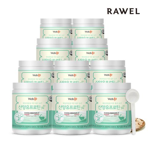 산양유단백질 분말 산양유프로틴A+ 280g 10통 / 스푼 포함