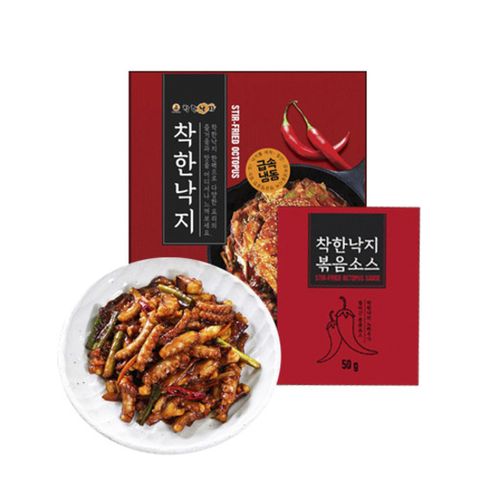 [착한낙지] 착한낙지세트 (손질낙지6팩+양념6팩)