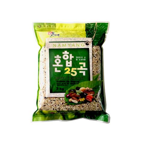 [햇사래] 균형잡힌 식생활을 위한 혼합25곡 3kg/봉