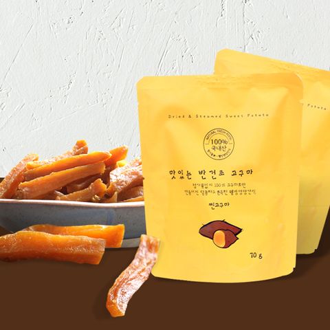 [땅끝] 맛있는 반건조 고구마말랭이70g x 25팩