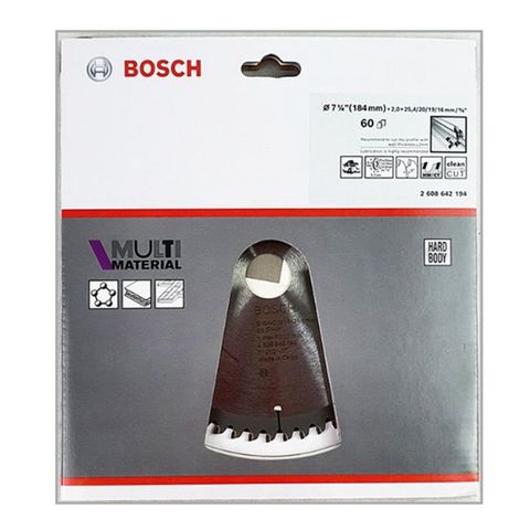 보쉬 알루미늄 톱날 원형톱날 팁쏘 팁소 184mm 60날