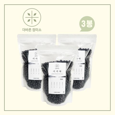더바른 정미소 서리태 1.5kg (500g x 3봉)