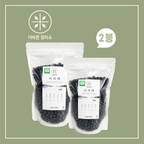 더바른 정미소 유기농 서리태 1kg (500g * 2봉)