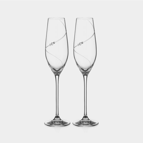 디아망떼 크리스탈 와인잔 실루엣 샴페인 (210ml) 2P