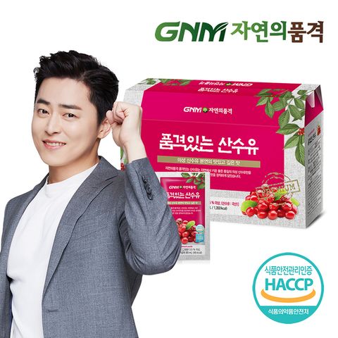 GNM자연의품격 품격있는 국산 산수유즙 1박스 (총 30포) / 오미자