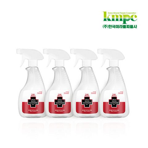 미라클 오리진 손소독제 500ml*4개 (액상형/에탄올70%)