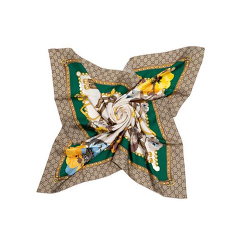 GUCCI 플라워 실크 스카프 GUCCI 508796/관부가세포/무료배송