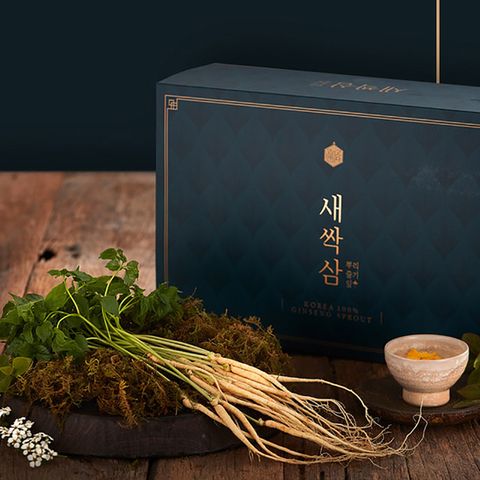 담양 새싹삼 고급 선물세트 100뿌리(13-15cm내외)