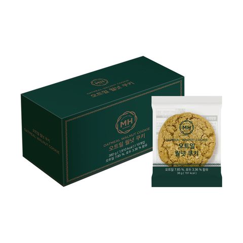 밀크앤허니 오트밀월넛 쿠키 38g*10입