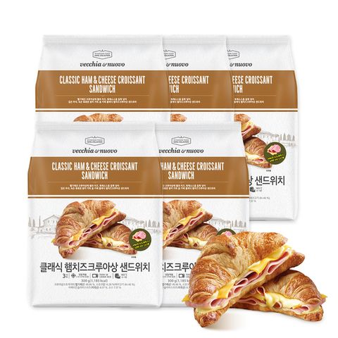 [베키아에누보] 클래식 햄치즈크루아상 샌드위치 5개 세트 (100g*15개)
