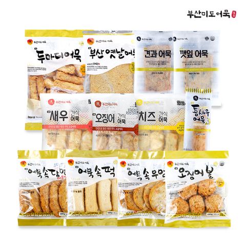 부산3대어묵 미도어묵 12종 12팩