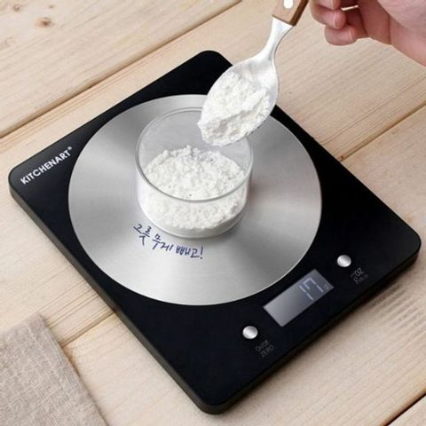 키친아트 주방 저울 베이킹 전자 스텐 계량 저울 1kg