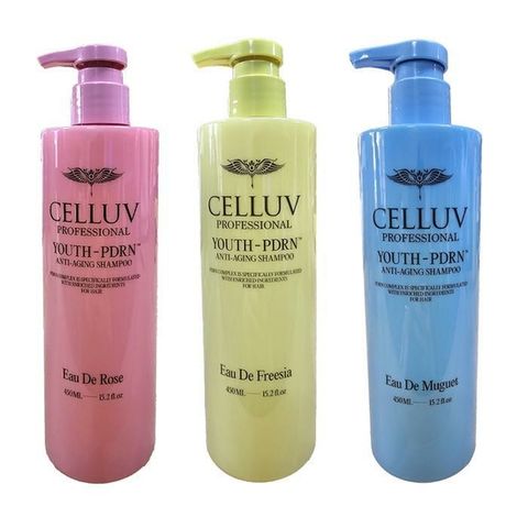 셀럽 프로페셔널 유스 PDRN 샴푸 450ml / 연어샴푸 로즈 프리지아 뮤게