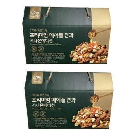 [오하루] 메이플 견과 시나몬 에디션 자연가득 25봉 2박스
