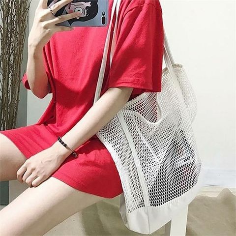 [라일리] Rly 여름 바카스 호캉스 휴가철 내츄럴 심플 여자 숄더백