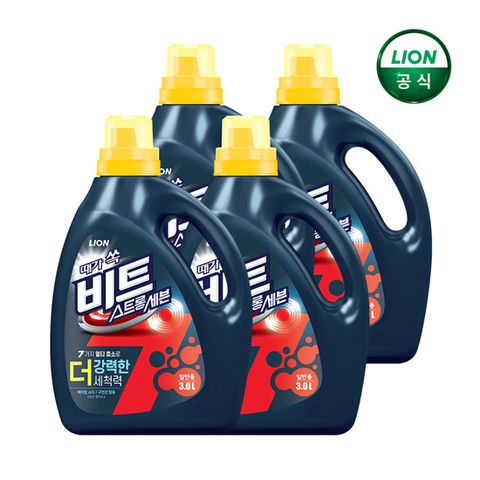 비트 액체 세탁세제 스트롱세븐 3L 용기 일반용 x 4개