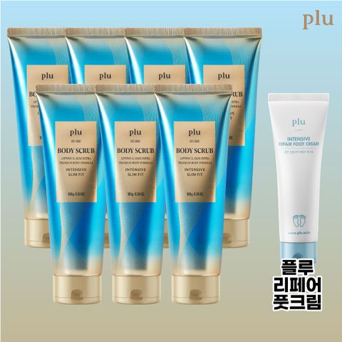 플루 바디스크럽 슬림핏180g*7개+풋크림