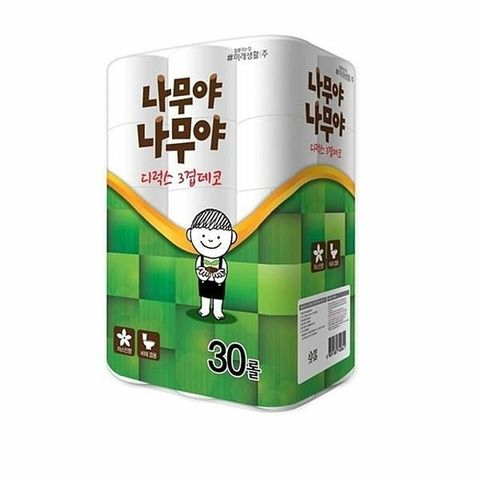 나무야나무야 디럭스 3겹 데코 화장지27M30롤X3개 (HJJ-WD46EDA)
