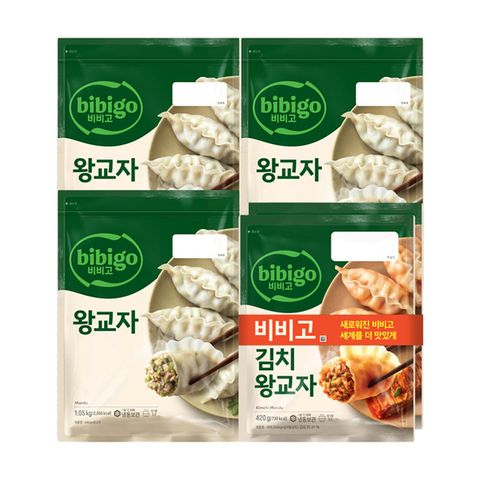 (온라인) [CJ] 비비고 왕교자 1.05kg x3봉 + 김치왕교자 420g x2봉