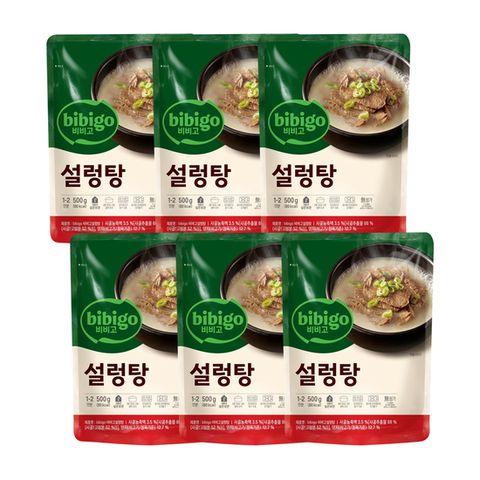 (온라인) [CJ] 비비고 설렁탕 500g x 6봉