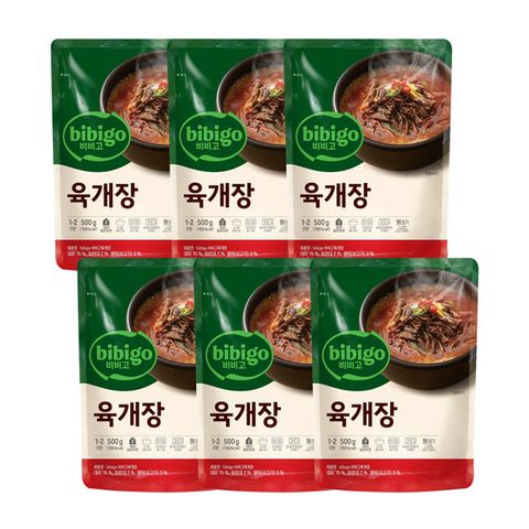 (온라인) [CJ] 비비고 육개장 500gx6