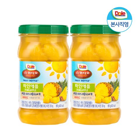 Dole 돌 후룻바틀 파인애플 666g x 2개