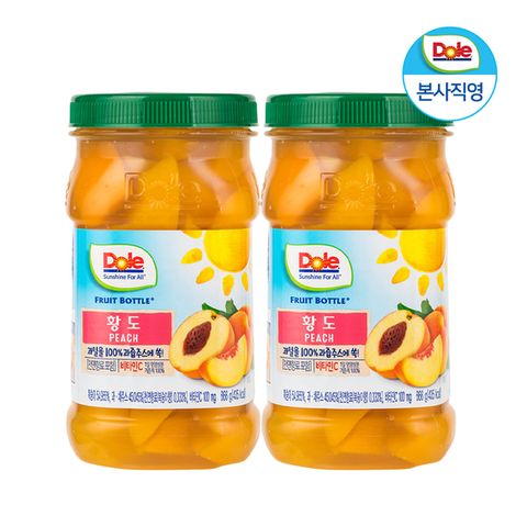 Dole 돌 후룻바틀 황도 복숭아 666g x 2개