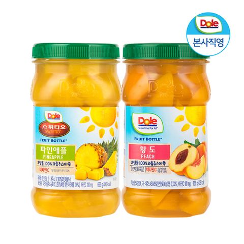 Dole 돌 후룻바틀 혼합 666g x 2개 (파인애플1,황도1)