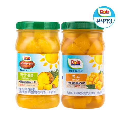 Dole 돌 후룻바틀 혼합 666g x 2개 (파인애플1,망고1)
