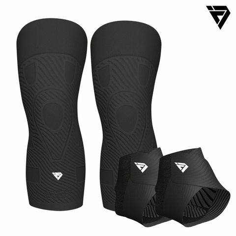 [테이핑테크]최신상 Y자형 6세대 무릎보호대+발목보호대 세트