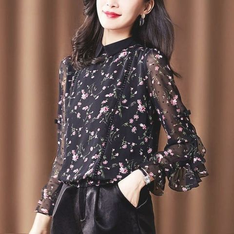[오노마] ONM (CESS) 46MN6 스몰블라우스 니트 여성 롱 프릴 숙 여