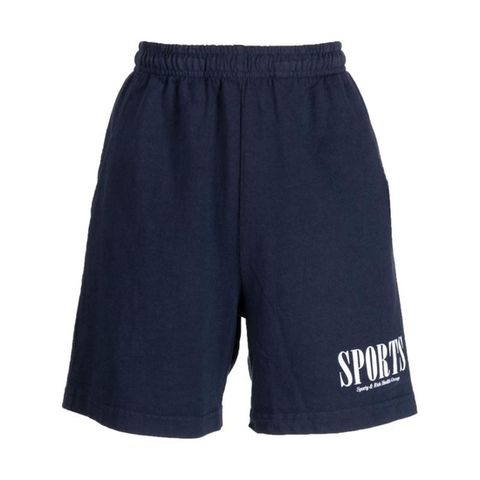 스포티앤리치 여성 네이비 스웨트 쇼츠 SH873NA NAVYWHITE 