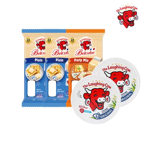 래핑카우 벨큐브 치즈 3종 혼합 (플레인2개+파티믹스1개+세모포션2개) 총 5개