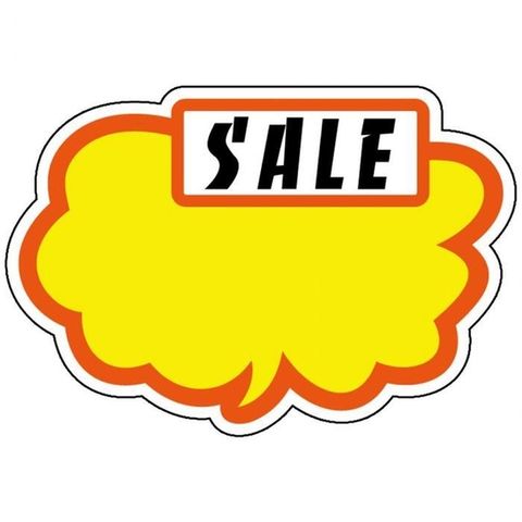 유니온 POP카드 구름모양 (SALE) (PC-2207) (6매입) 매장 상품 할인 행사 안내