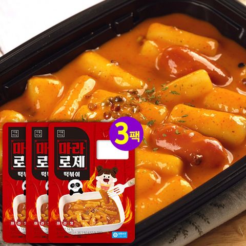 [서울마님] 마라로제 떡볶이 280g x3팩 (전자레인지용)