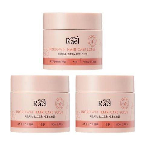 라엘 리얼 인그로운 헤어 스크럽 150ml x3 /브라질리언 왁싱 제모케어