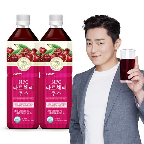 GNM NFC 타트체리 주스 착즙 원액 1000ml x 2병