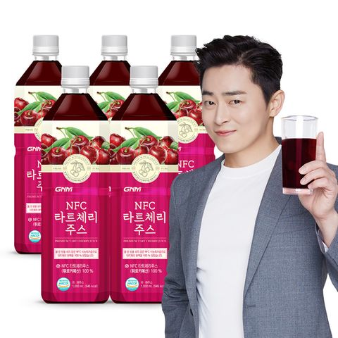 GNM NFC 타트체리 주스 착즙 원액 1000ml x 5병