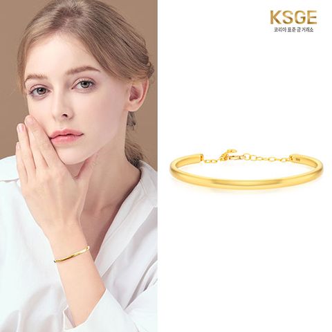 24K순금 볼륨 클래식 뱅글 팔찌