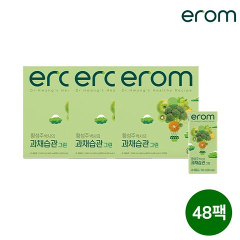 황성주 박사의 과채습관 그린 48팩(190ml x 16입 x 3박스)
