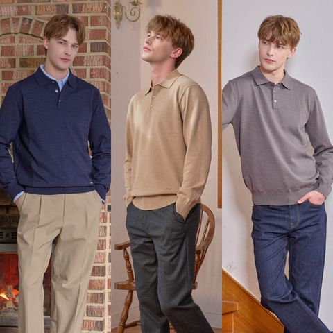 워모 25FW 베이직 카라 니트 3종