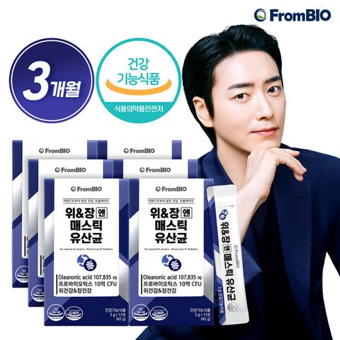 프롬바이오 위&장엔 매스틱 유산균 3개월분