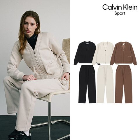 [CKS] 25FW 스웻 가디건 셋업 2종 세트 여성