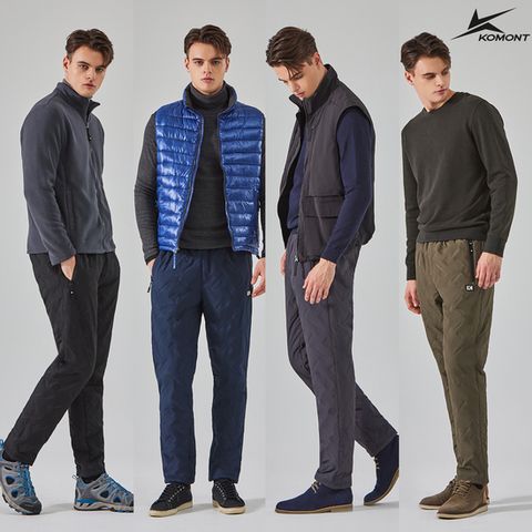 코몽트 남성 고주파 패딩바지