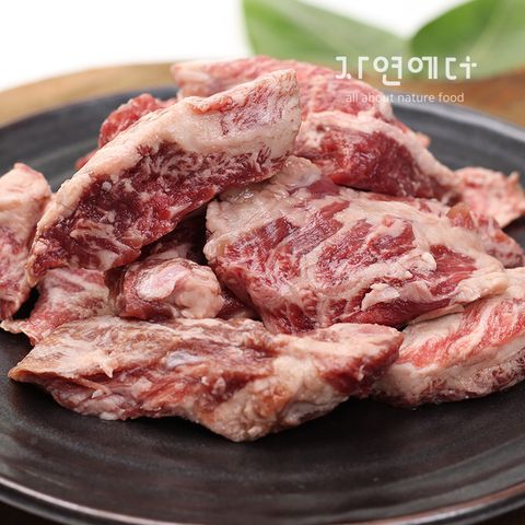 [냉동] 압도적 쫀득함 미국산 소 늑간살 황제갈비살 400g