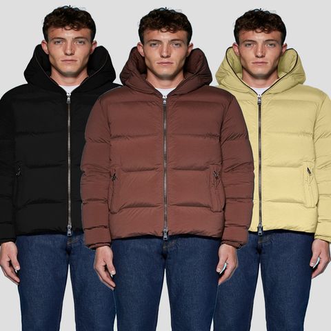 [add] 8AM627 다운 후드집업 봄버