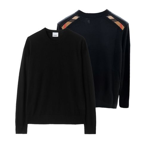 버버리 라운드 울 니트