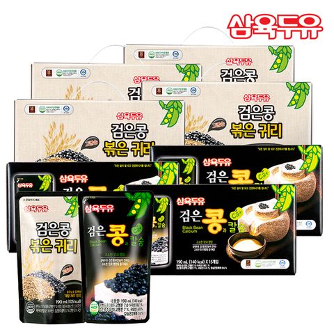 [삼육두유] 검은콩귀리두유45팩+검은콩과칼슘30팩+흑임자30팩(총105팩)